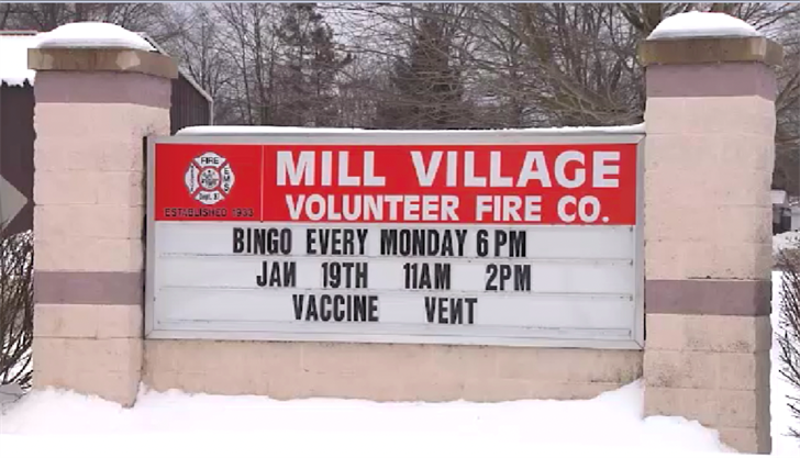 Mill Village Fire Department Hosts Vaccination Clinic - Erie News Now