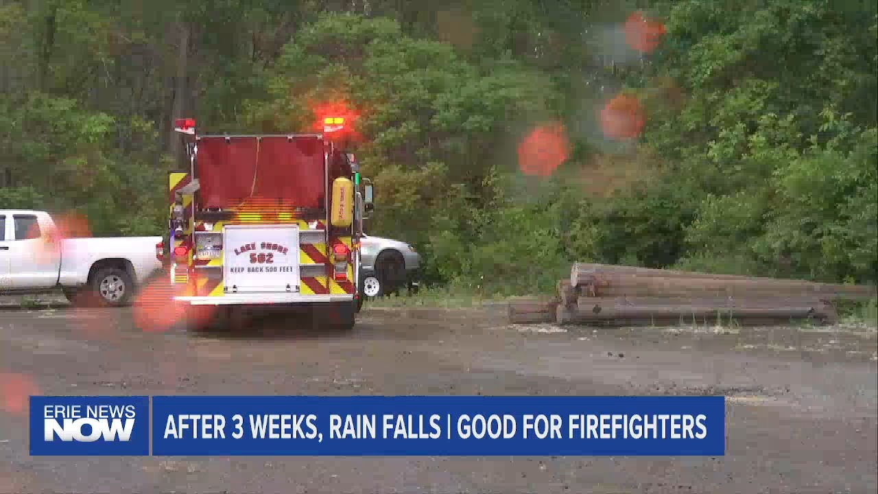 After 3 Weeks, Rain Falls. A Help for Firefighters