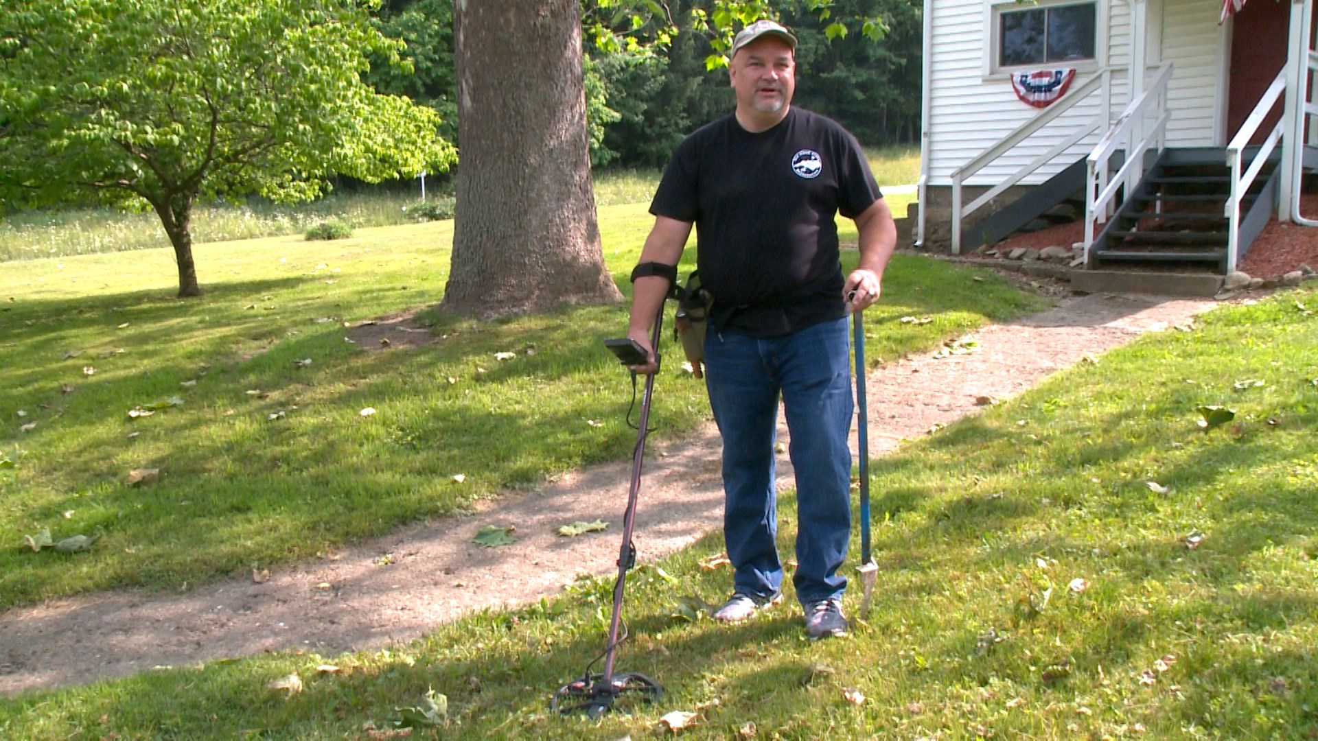 Metal Detector Finds Artifact at Old Mansion Site