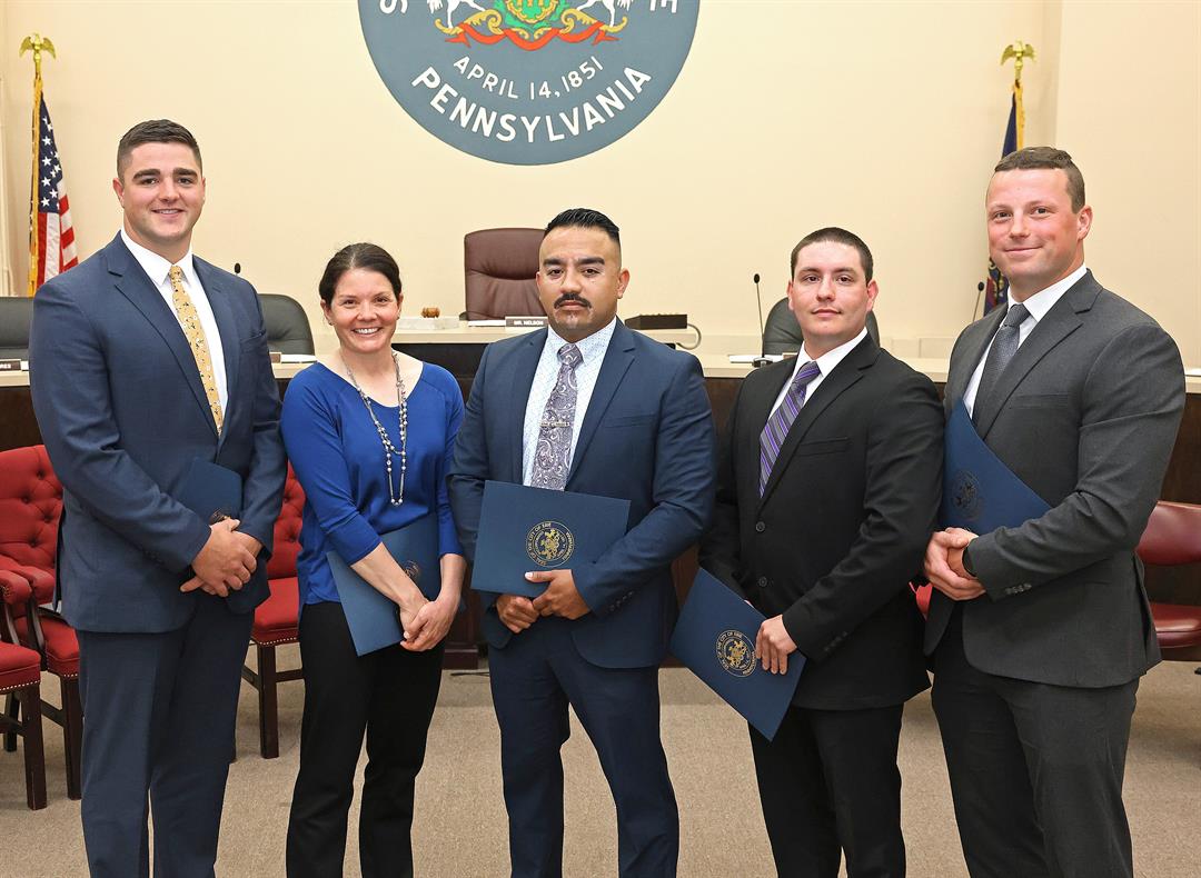 Erie Police Department Swears in Five New Police Officers