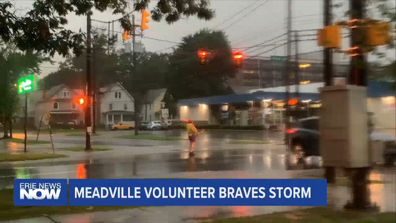 Meadville Volunteer Braves Storm, Directs Cars to Safety