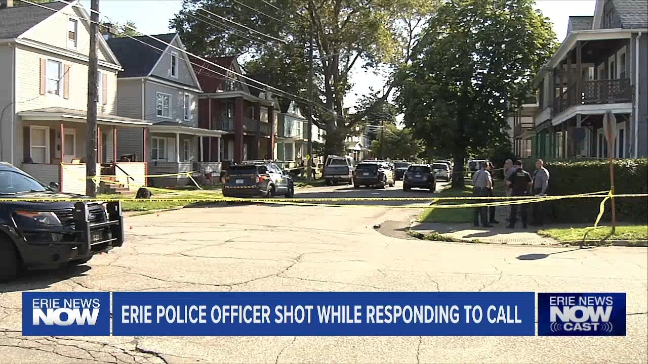 Erie Police Officer Shot Overnight after Suspect Opens Fire from Inside Residence