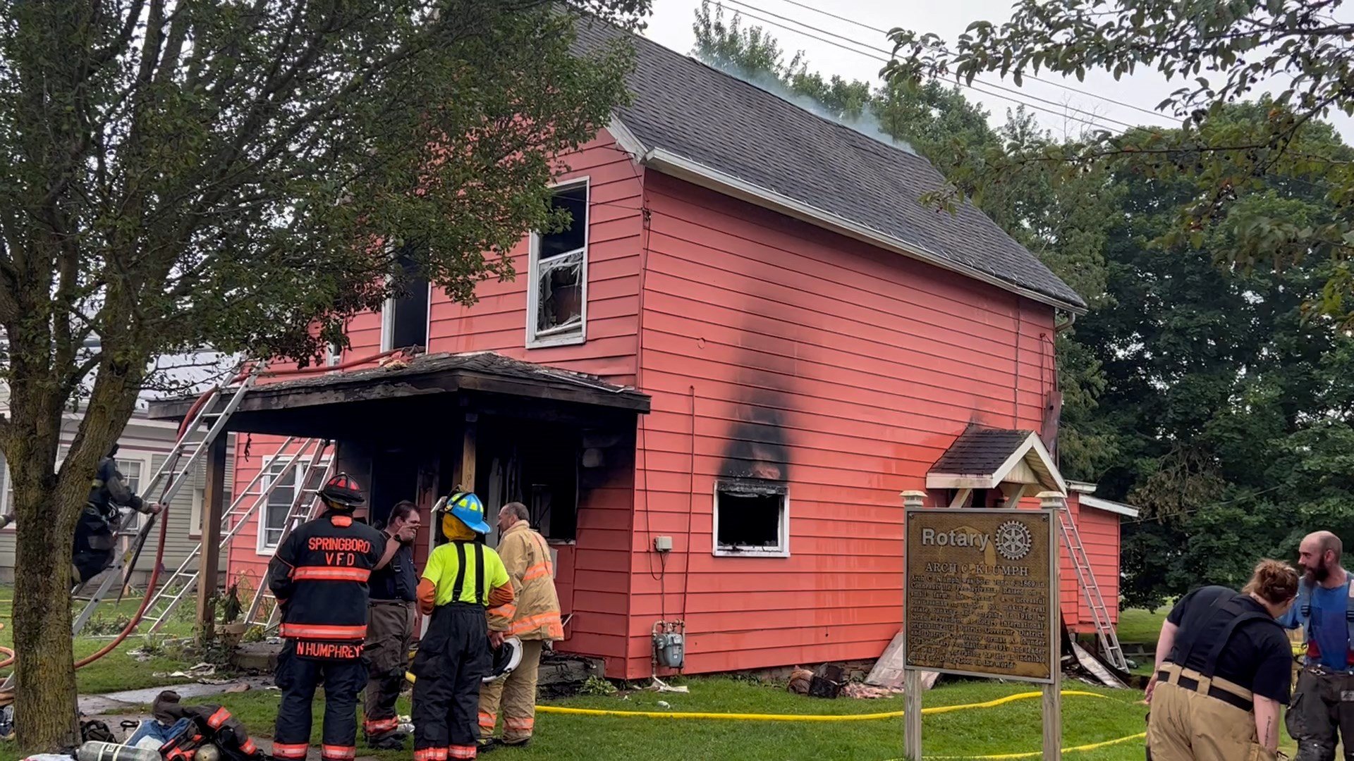 Fire Destroys House in Conneautville
