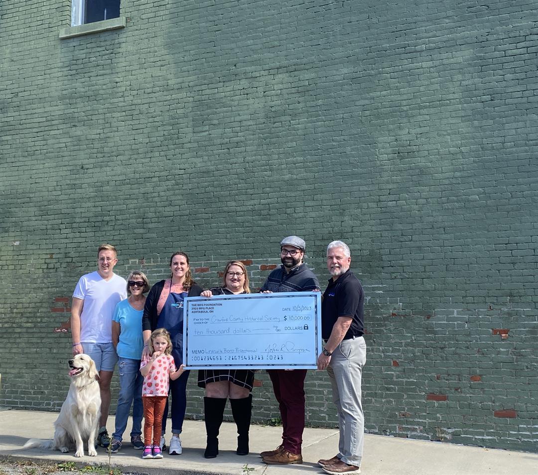 MFG Foundation Awards $10,000 to Borough of Linesville, Crawford County Historical Society