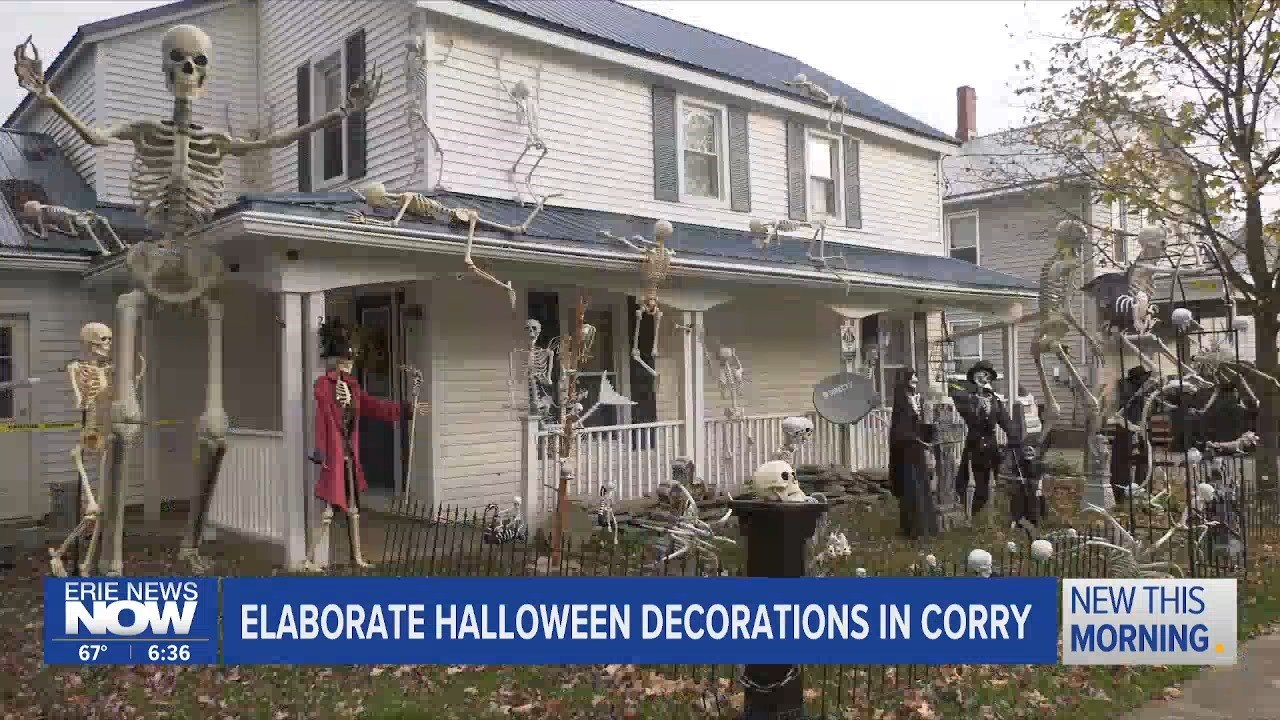 Elaborate Halloween Decorations in Corry