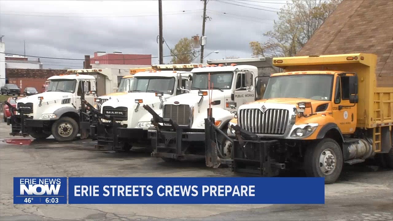 Summer Turns to Winter for Erie Streets Department Crews