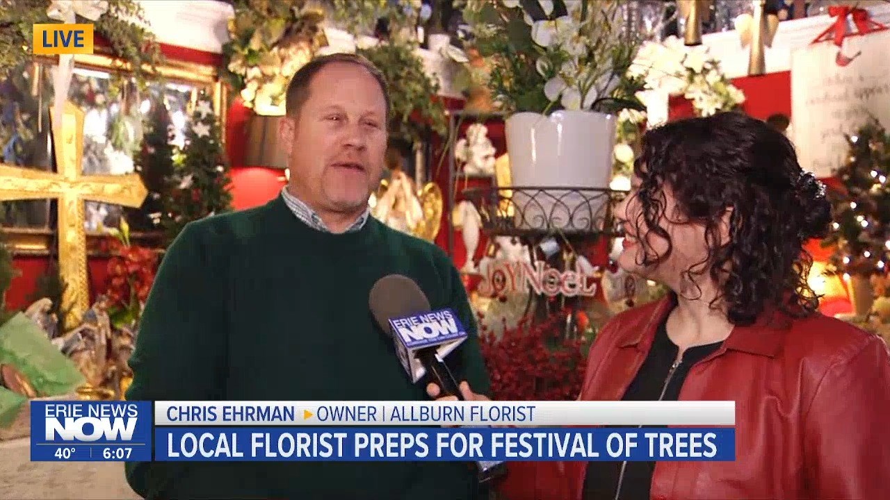 Live at Sunrise: Allburn Florist Prepares for Festival of Trees and Small Business Saturday