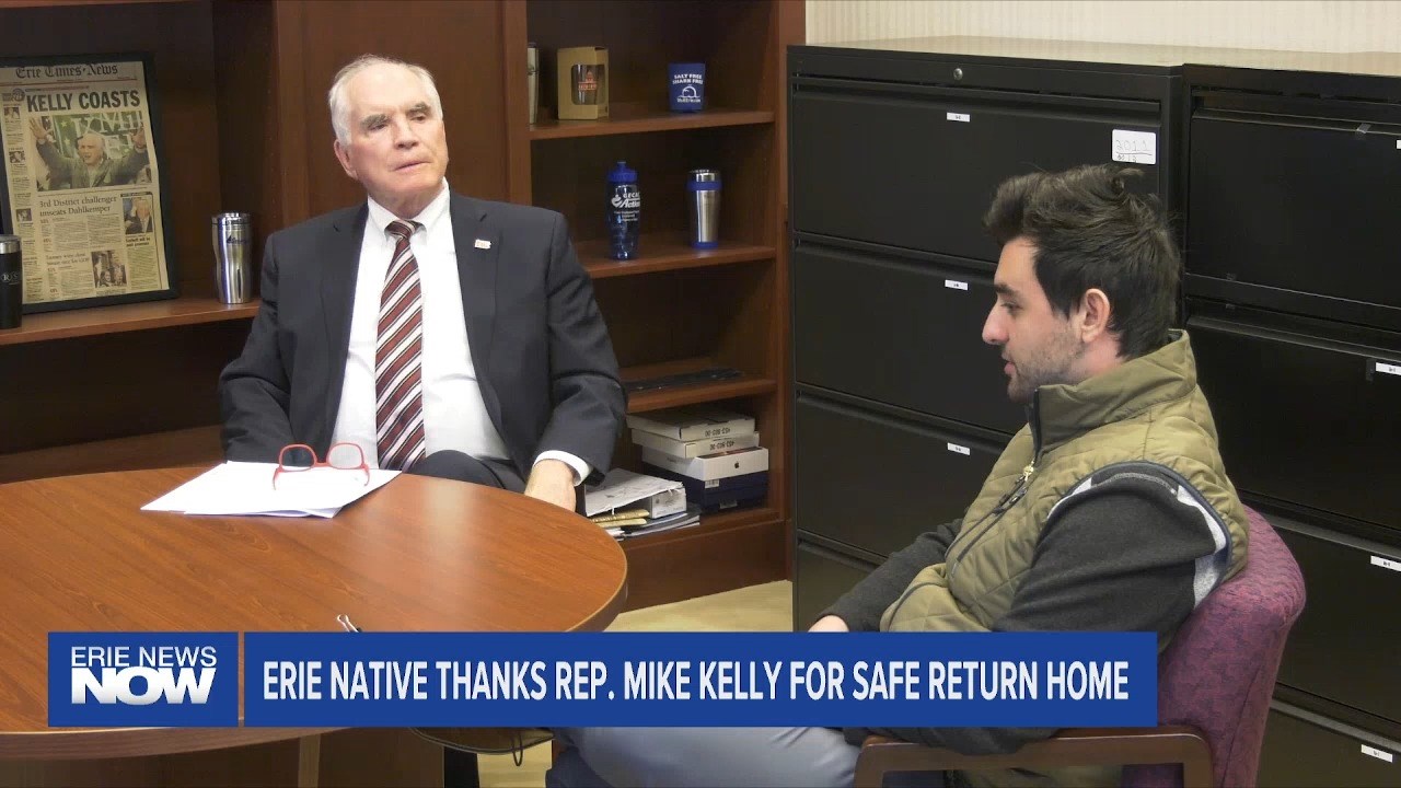 Erie Native Thanks Rep. Mike Kelly for Safe Return Home