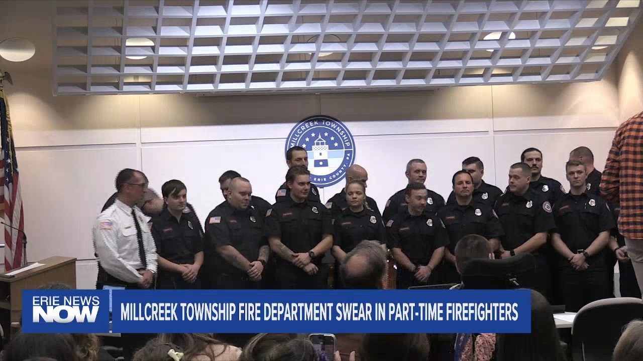 Millcreek Township Fire Department Swear in Part-Time Firefighters