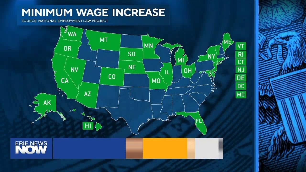 Minimum Wage Increases in 22 States