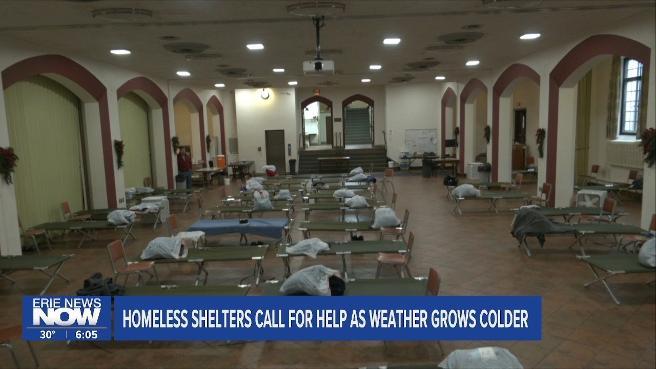 Erie Homeless Shelters See Increase in Residents as Cold Weather Hits Erie