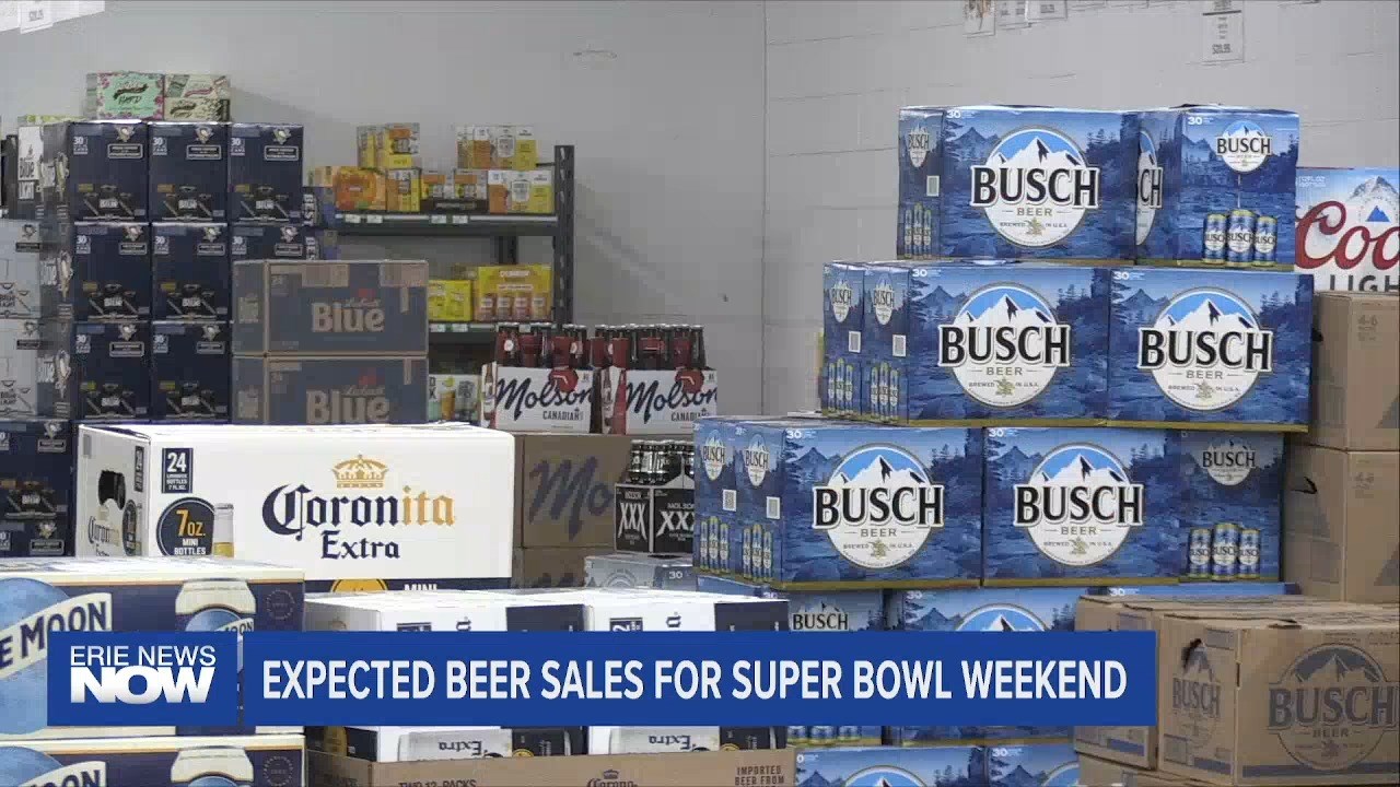 Expected Beer Sale for Super Bowl Weekend