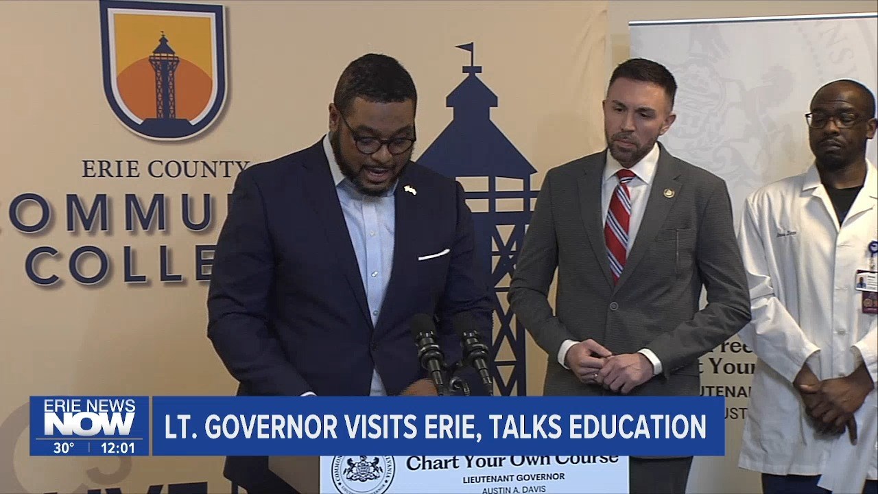 Lt. Gov. Austin Davis Visits Erie, Talks Education