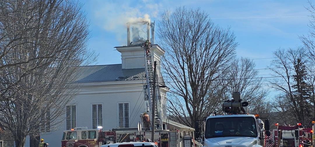 Fire Damages Steeple, Church in Wattsburg