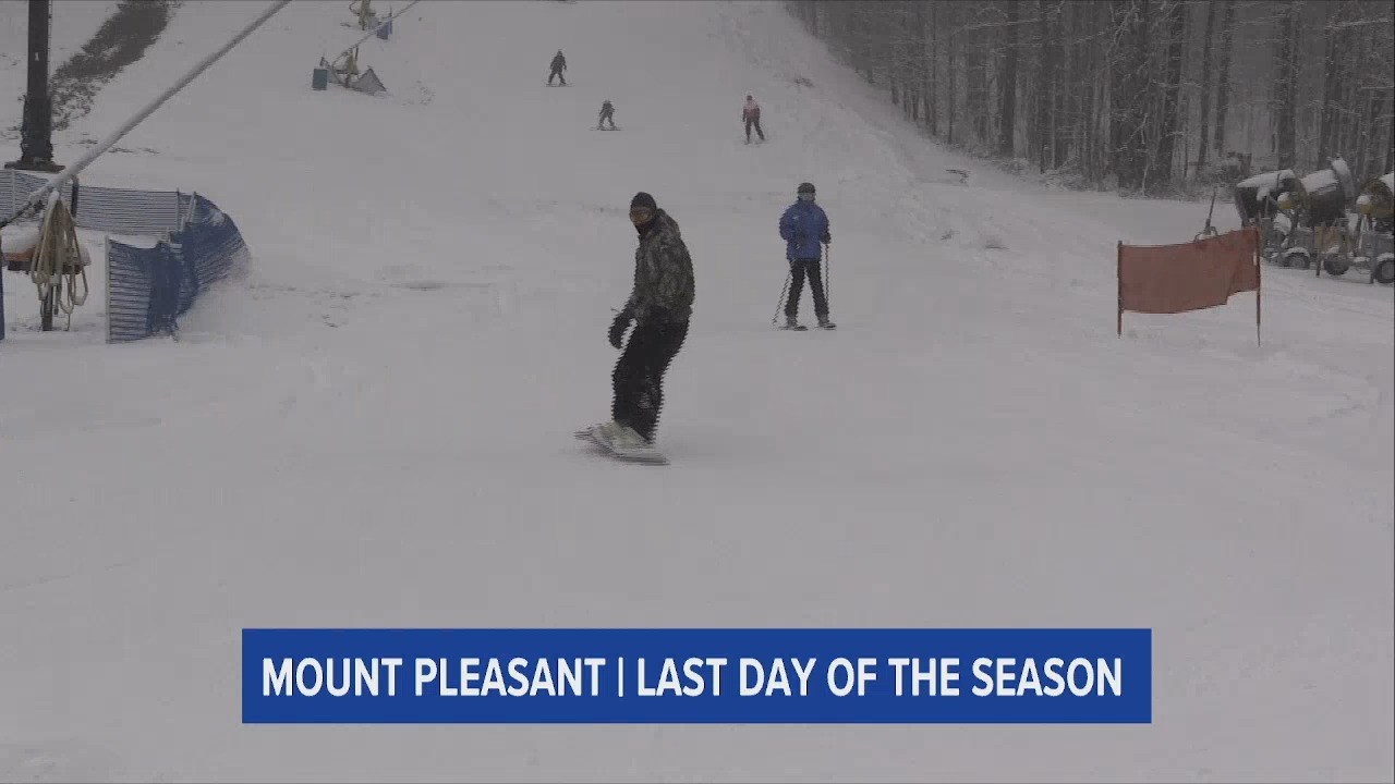 Last Day of Ski Season at Mount Pleasant of Edinboro