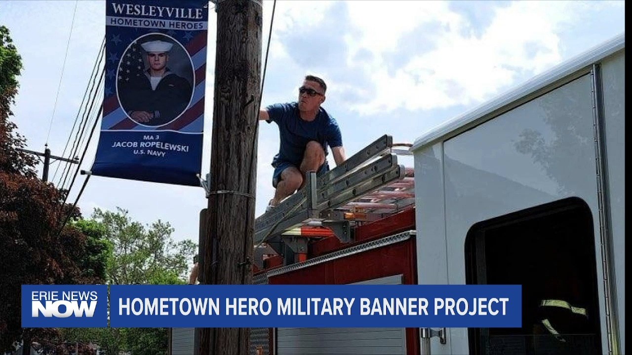 Military Banner Project Continues in Wesleyville