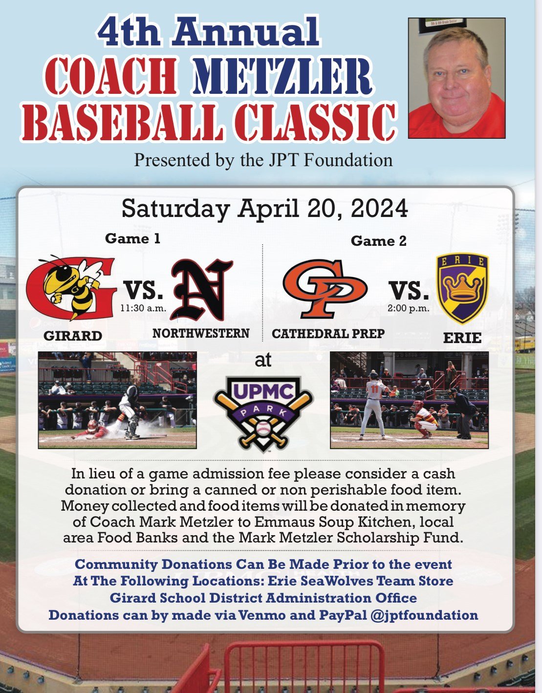 4th Annual Metzler Baseball Classic is Set for Saturday