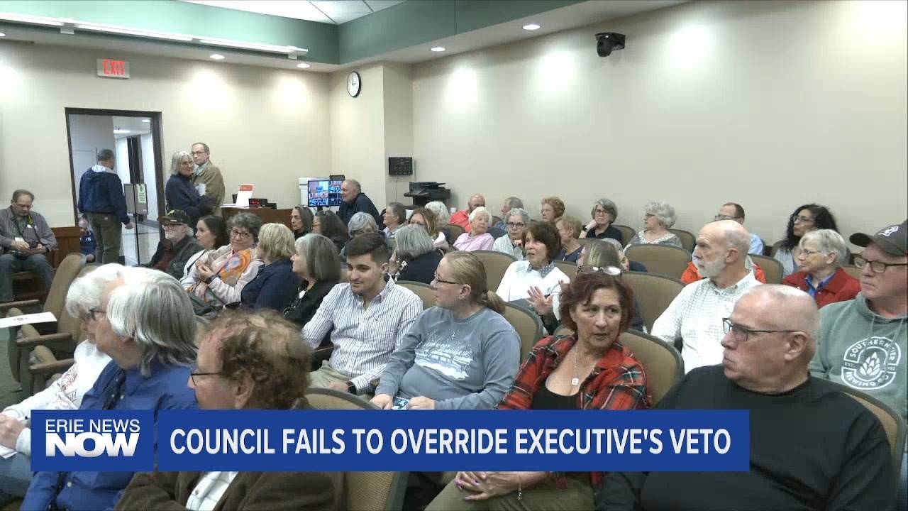 Erie County Council Fails to Override Executive's Veto