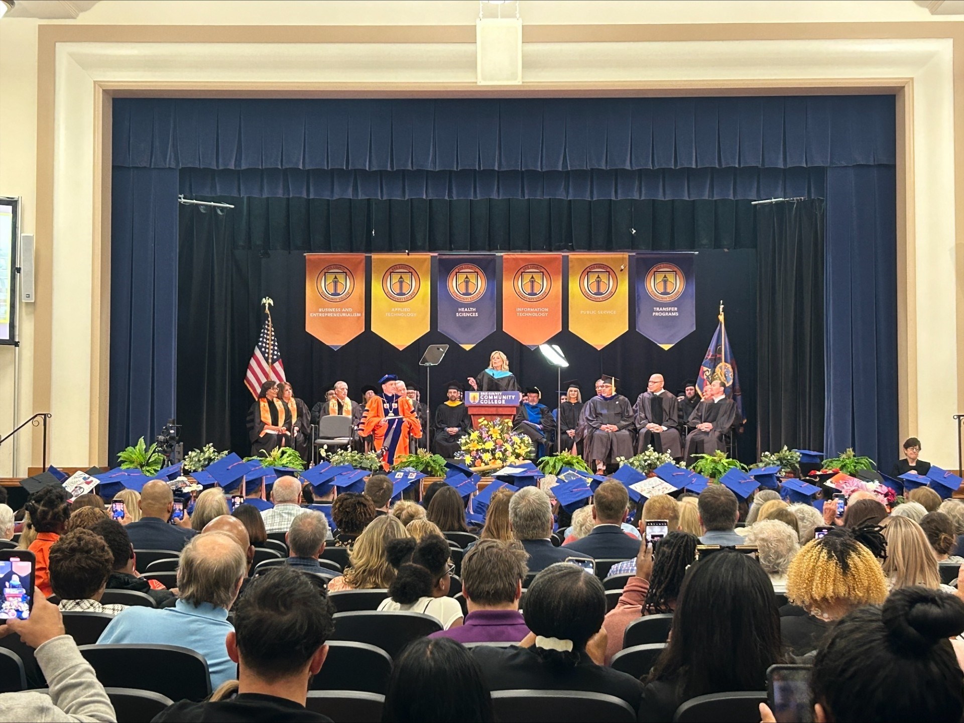 First Lady Dr. Jill Biden Addresses Erie County Community College Graduates