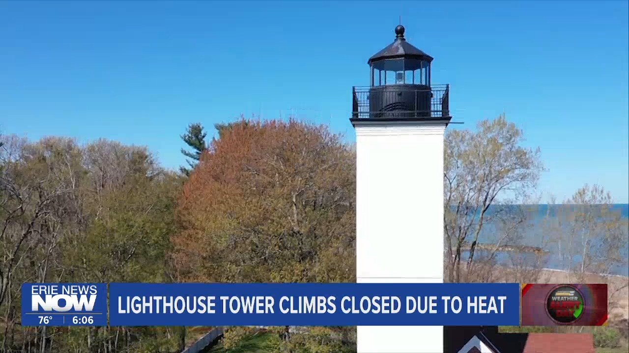 Heat Cancels Tower Climbs at Presque Isle and Erie Land Lighthouse