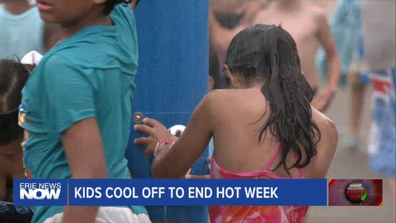 How Kids Cooled Off at End of Hot Week