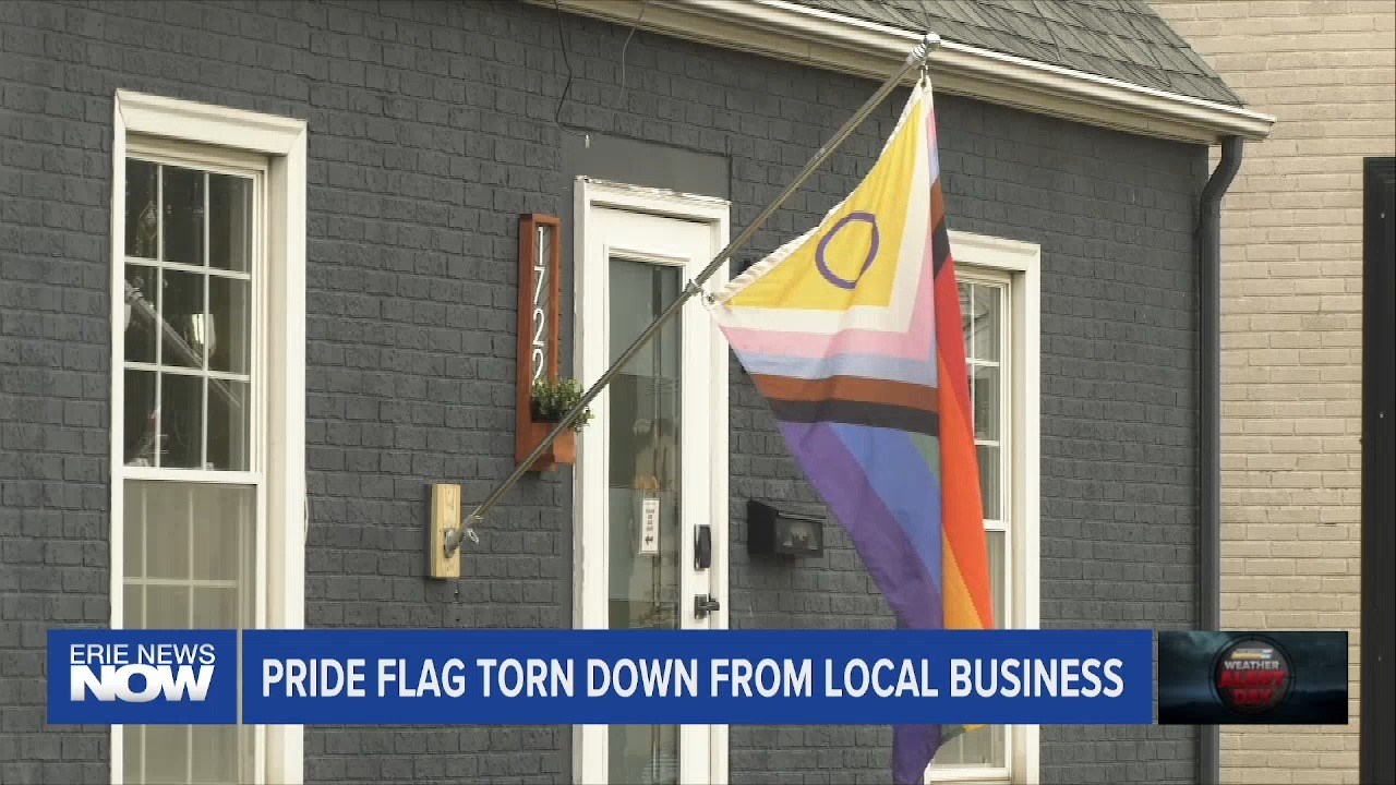 Pride Flag Torn Down From Local Business