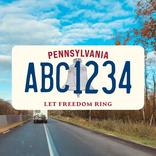 Pennsylvania License Plate Gets New Look Ahead of America's 250th Anniversary