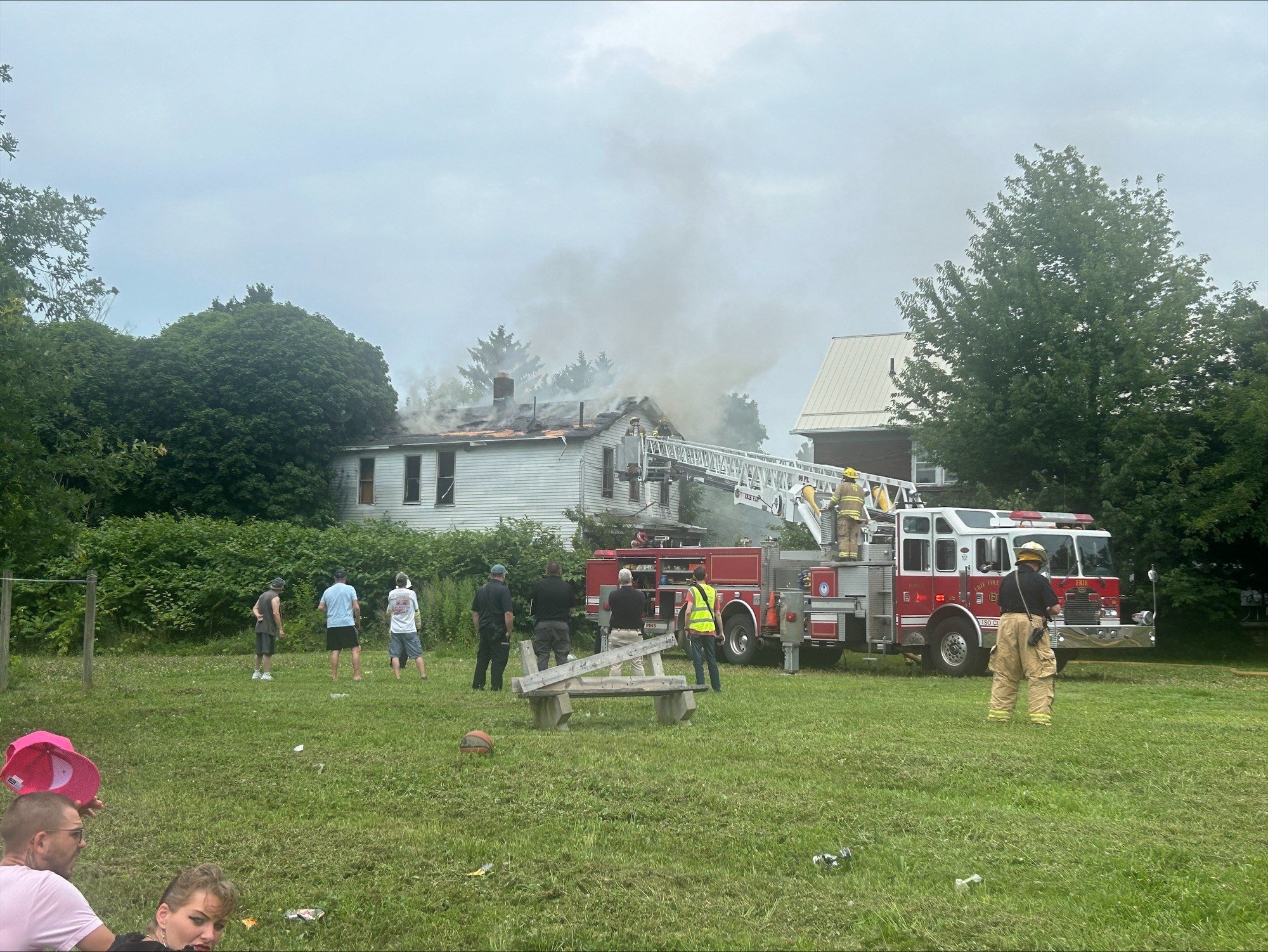 Fire Breaks out in Abandoned East Erie Home