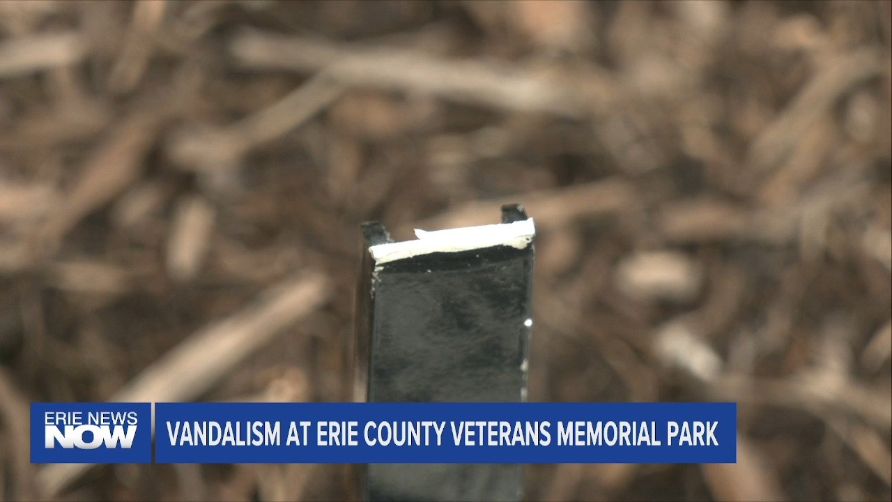 Vandalism at Erie County Veterans Memorial Park