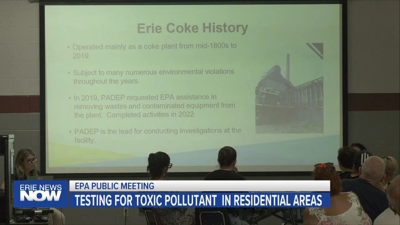 EPA Public Meeting Discuss East Ave Study Investigation of Toxic Pollutants in Residential Areas