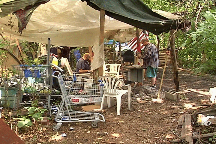 Erie's Homeless Living in Tent City - Erie News Now | WICU and WSEE in