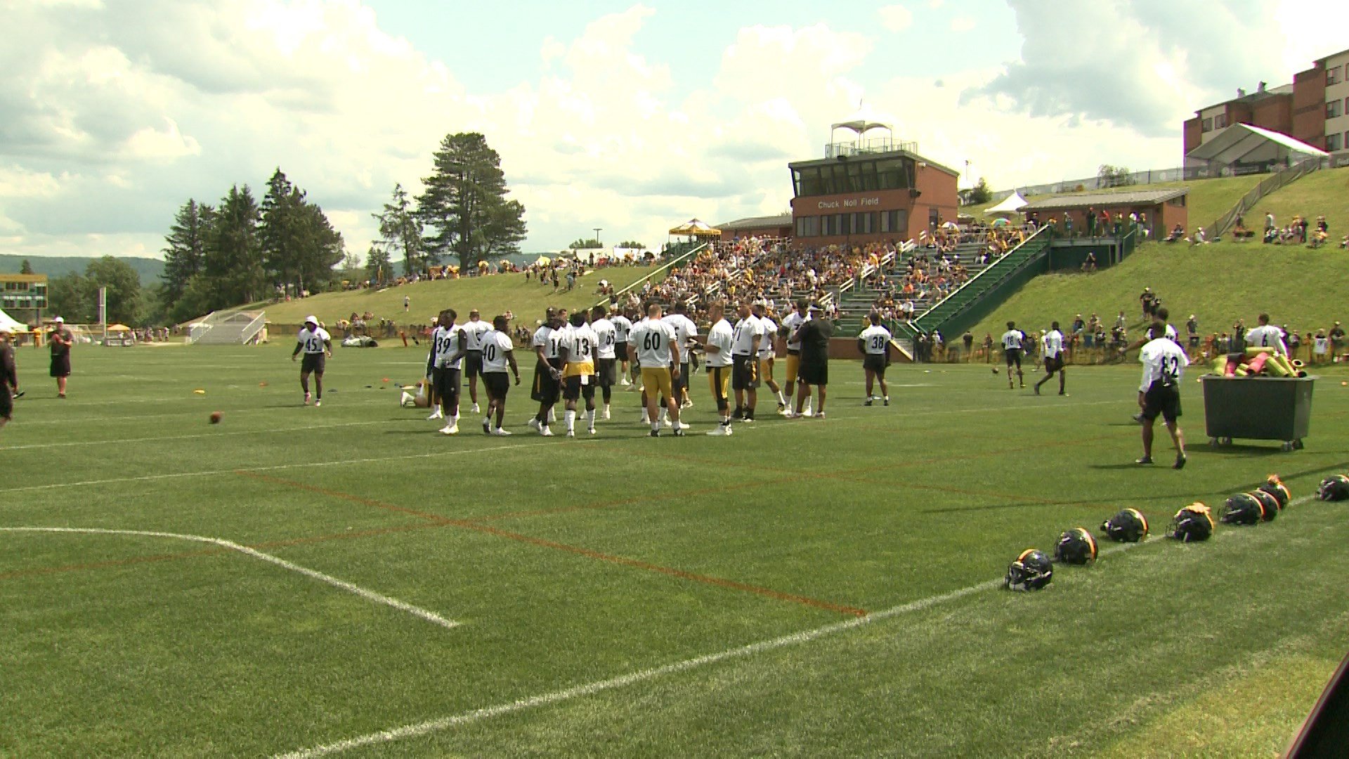 Steelers first training camp practice at Saint Vincent since 2019