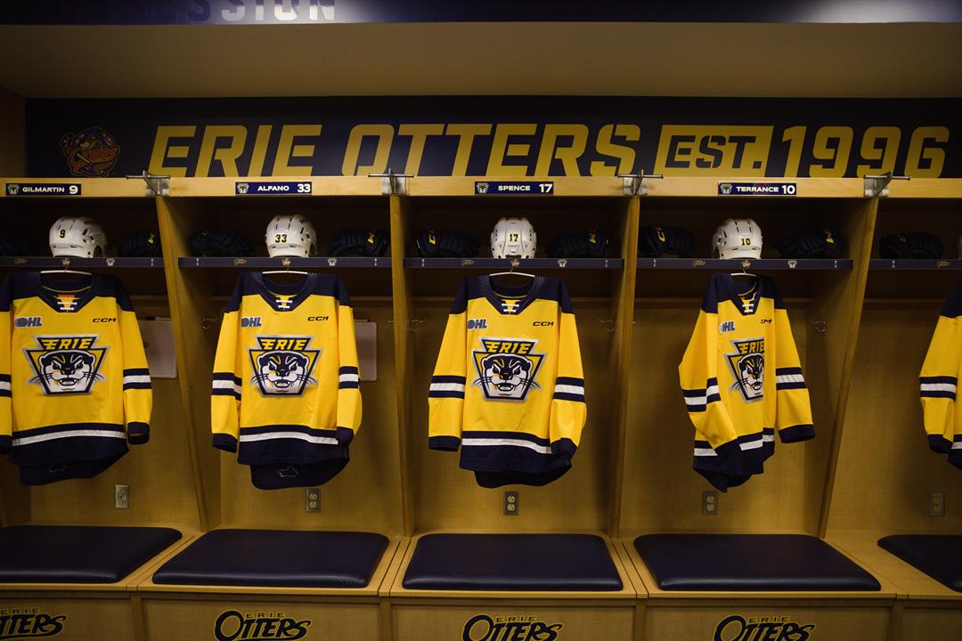 Erie otters best sale jersey