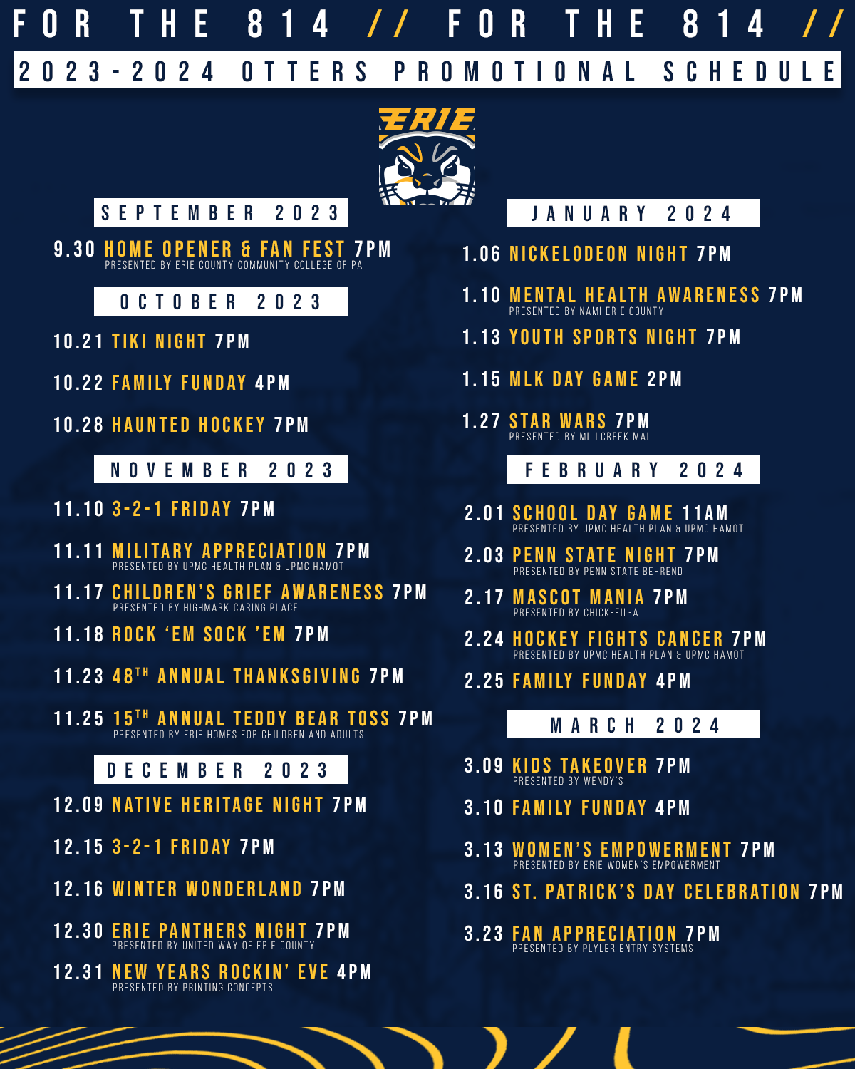 The 2023 Promotional Schedule is here!