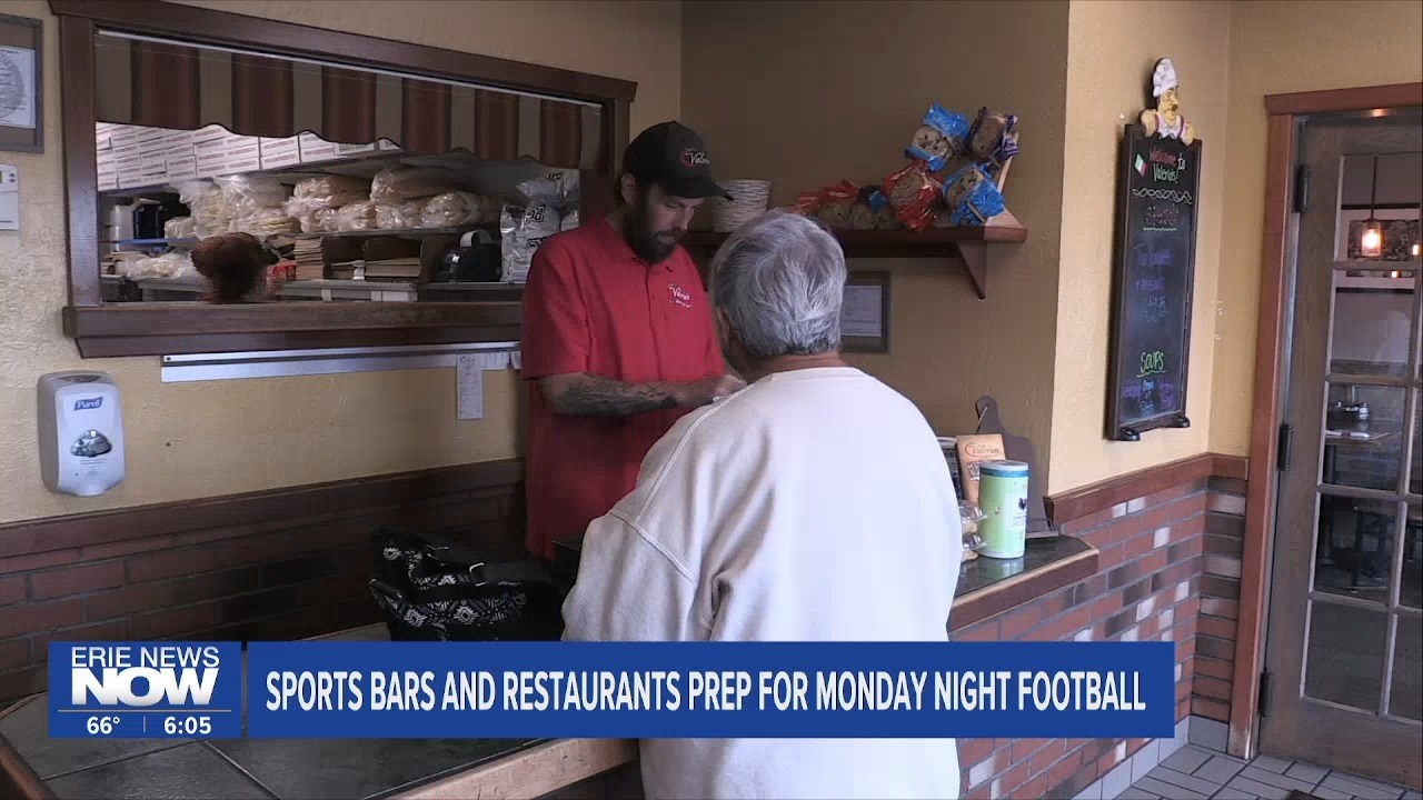 Bars and Restaurants Prep for Monday Night Football - Erie News Now
