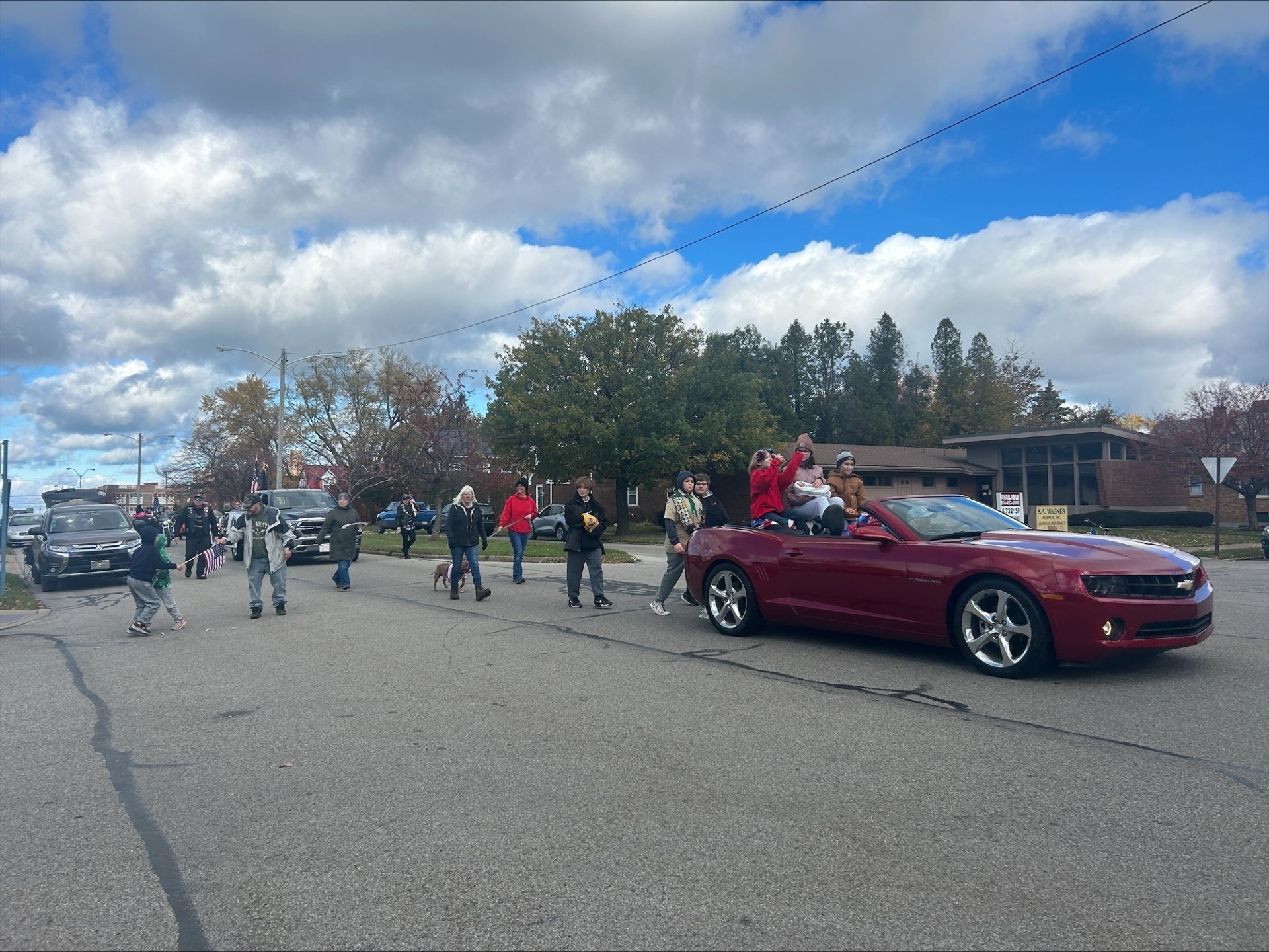 Veterans day parade in denver