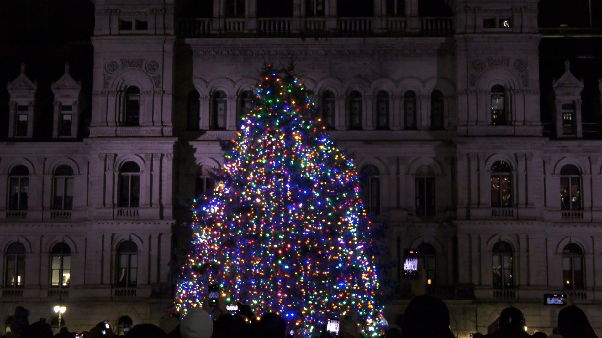 New York State Capitol Christmas tree lit up for the first time Erie News Now WICU and WSEE