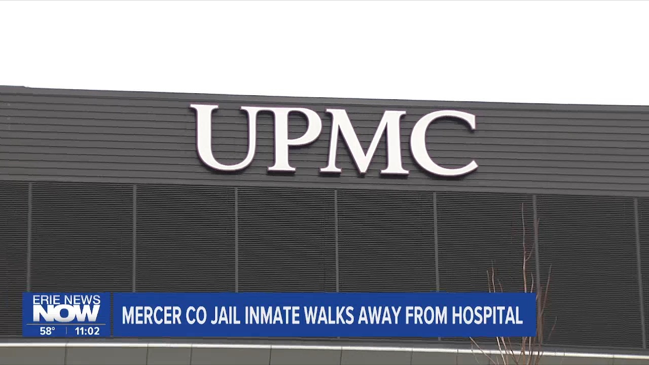 Prison inmate faces escape charge in flight from UPMC Hamot in Erie PA