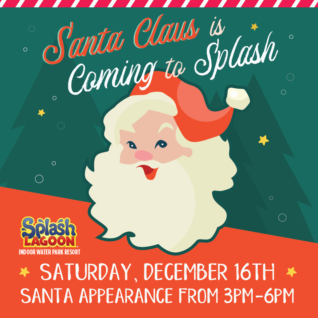 Splash Lagoon Gearing Up for the Holidays, Santa to Visit this Weekend