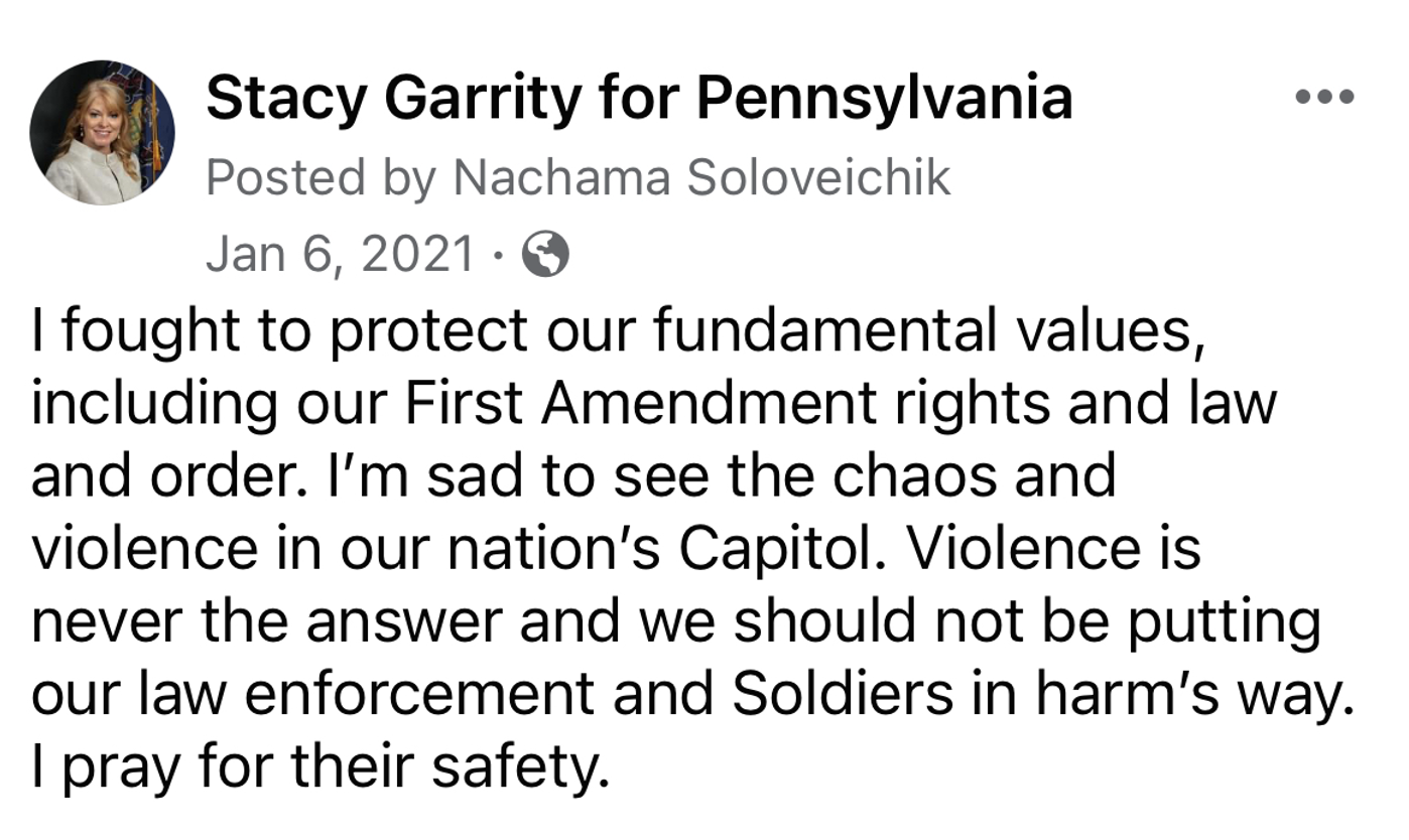 Bizzarro Targets Treasurer Garrity for January 5th, 2021 Harrisburg Protest Erie News Now