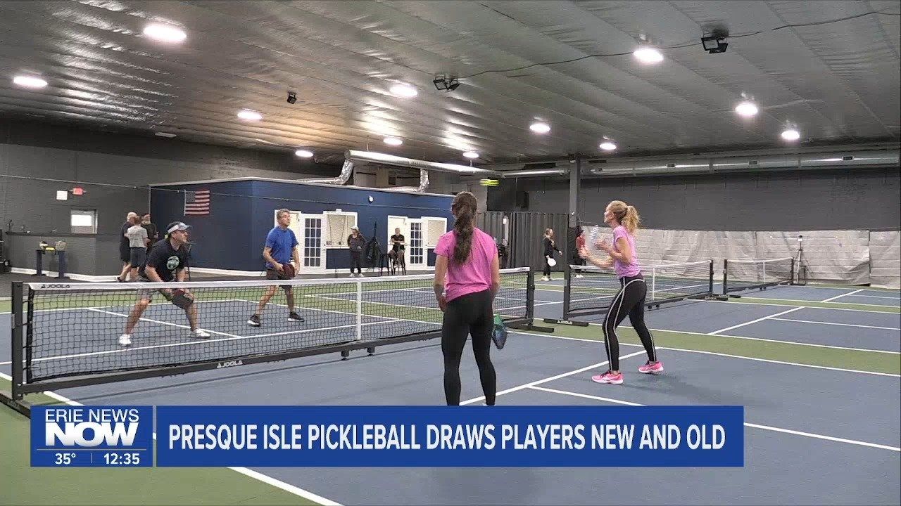 New Indoor Pickleball Courts Brings in Crowds Erie News Now WICU