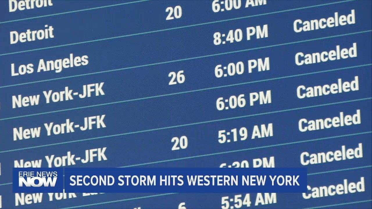 Second Snowstorm Hits Western New York Erie News Now WICU and WSEE in Erie, PA